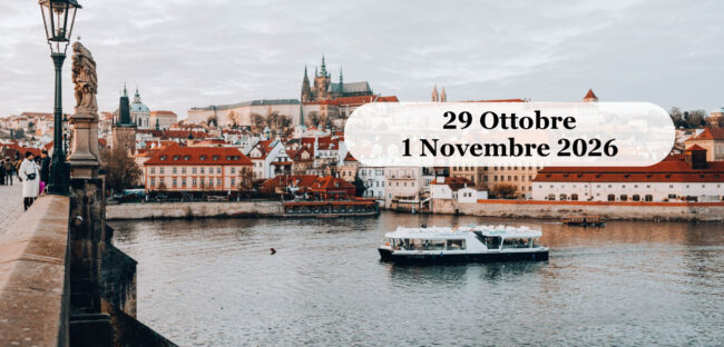 Praga in autunno vista dal Ponte Carlo