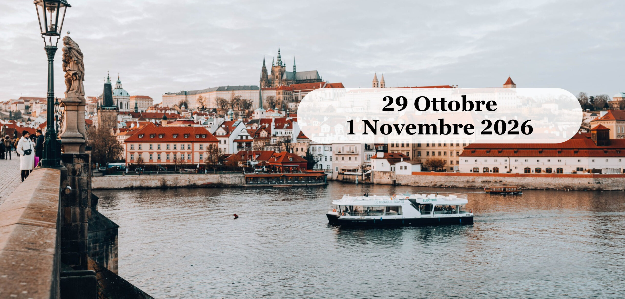 Autunno a Praga Ottobre 2026 Praga in autunno vista dal Ponte Carlo