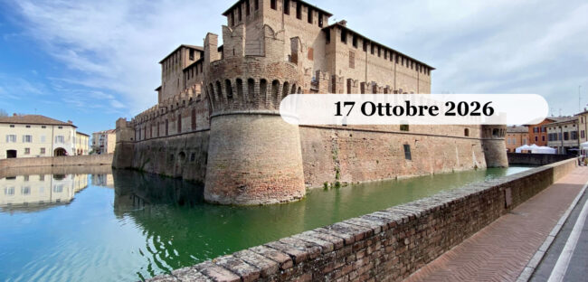 La Rocca Sanvitale di Fontanellato circondata dal fossato