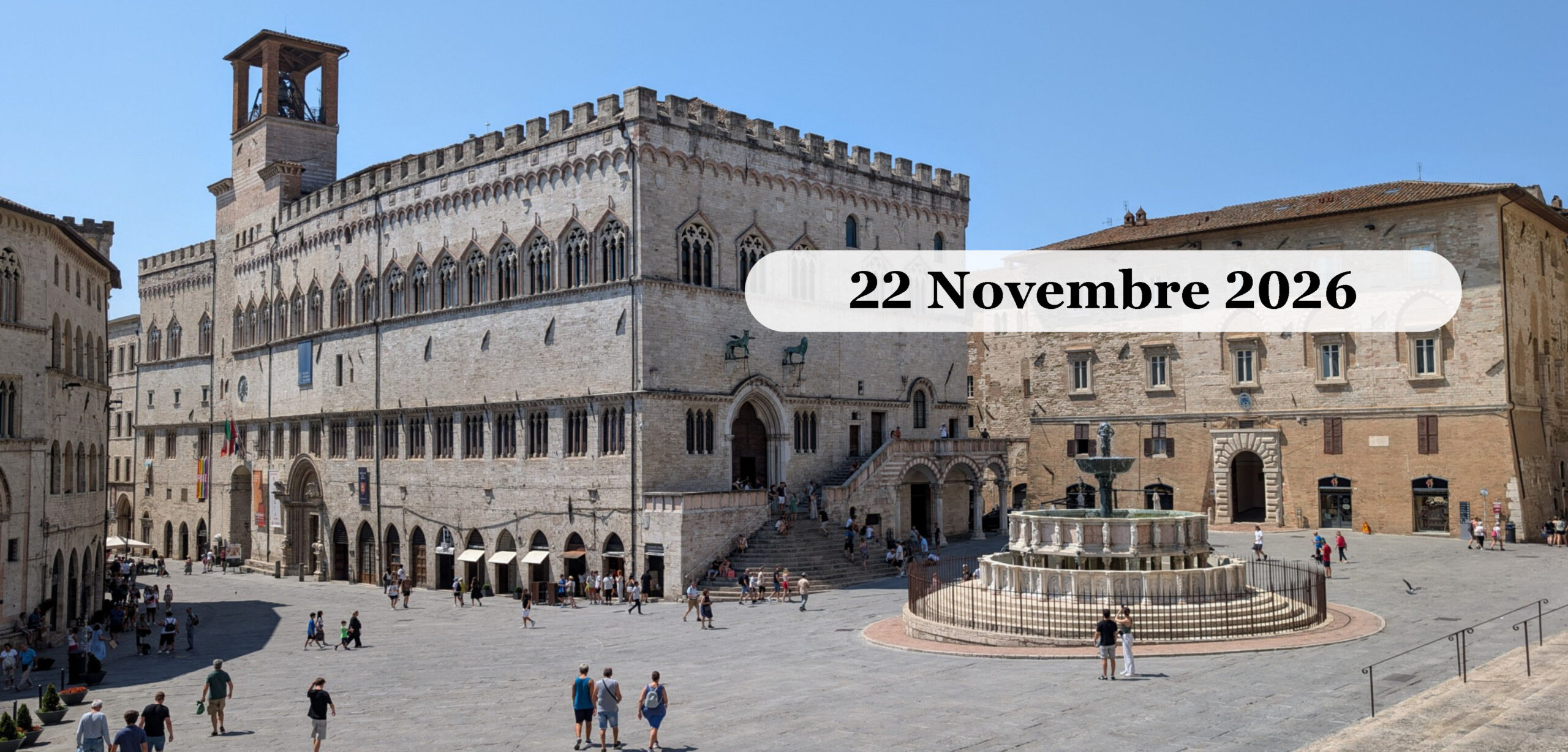 Eurochocolate a Perugia: la festa mondiale del cioccolato Novembre 2026 Perugia, Palazzo dei Priori e la Fontana Maggiore