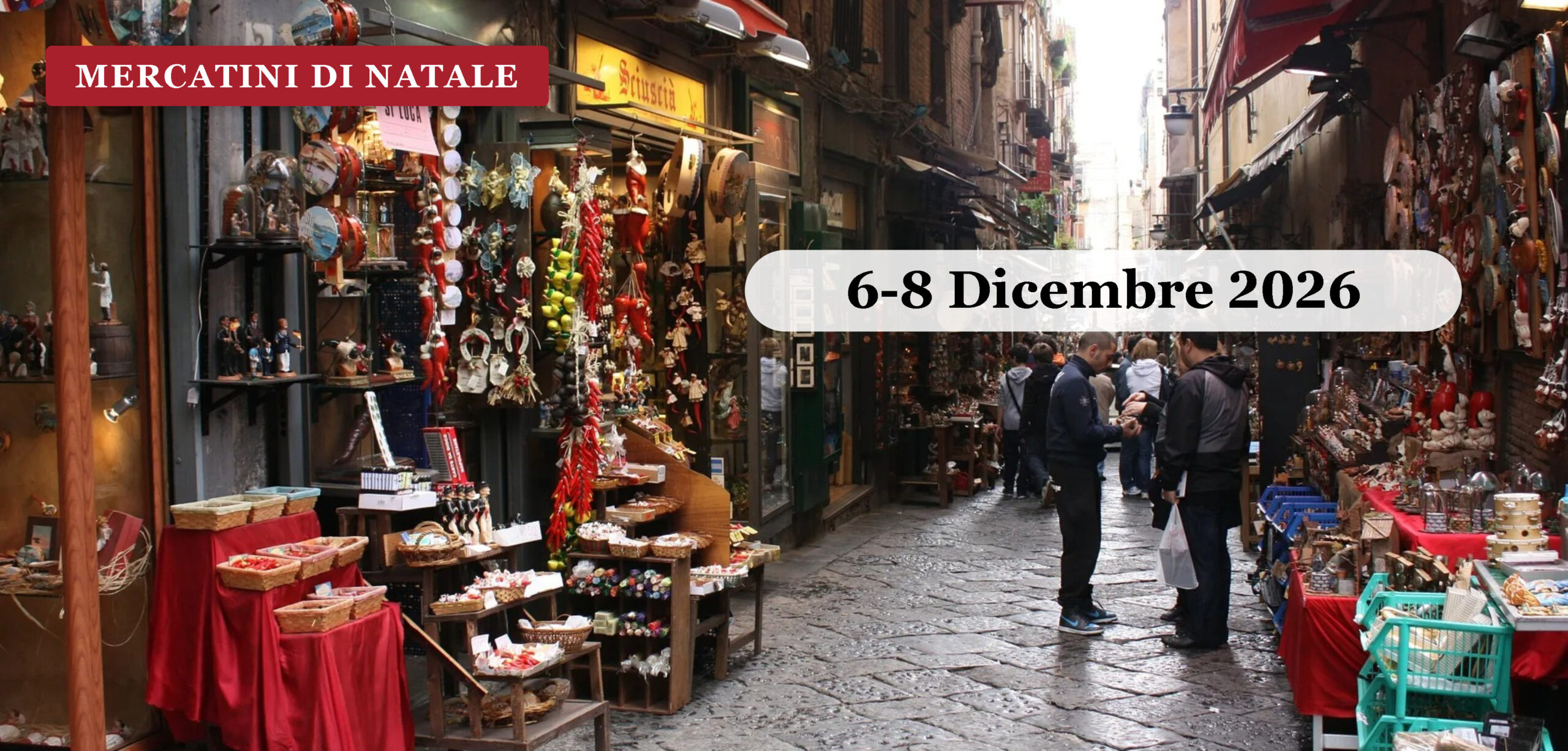 Luci d’Artista a Salerno, presepi di Napoli e Sorrento 6 Dicembre 2026 Le luminarie natalizie fra Napoli e Sorrento