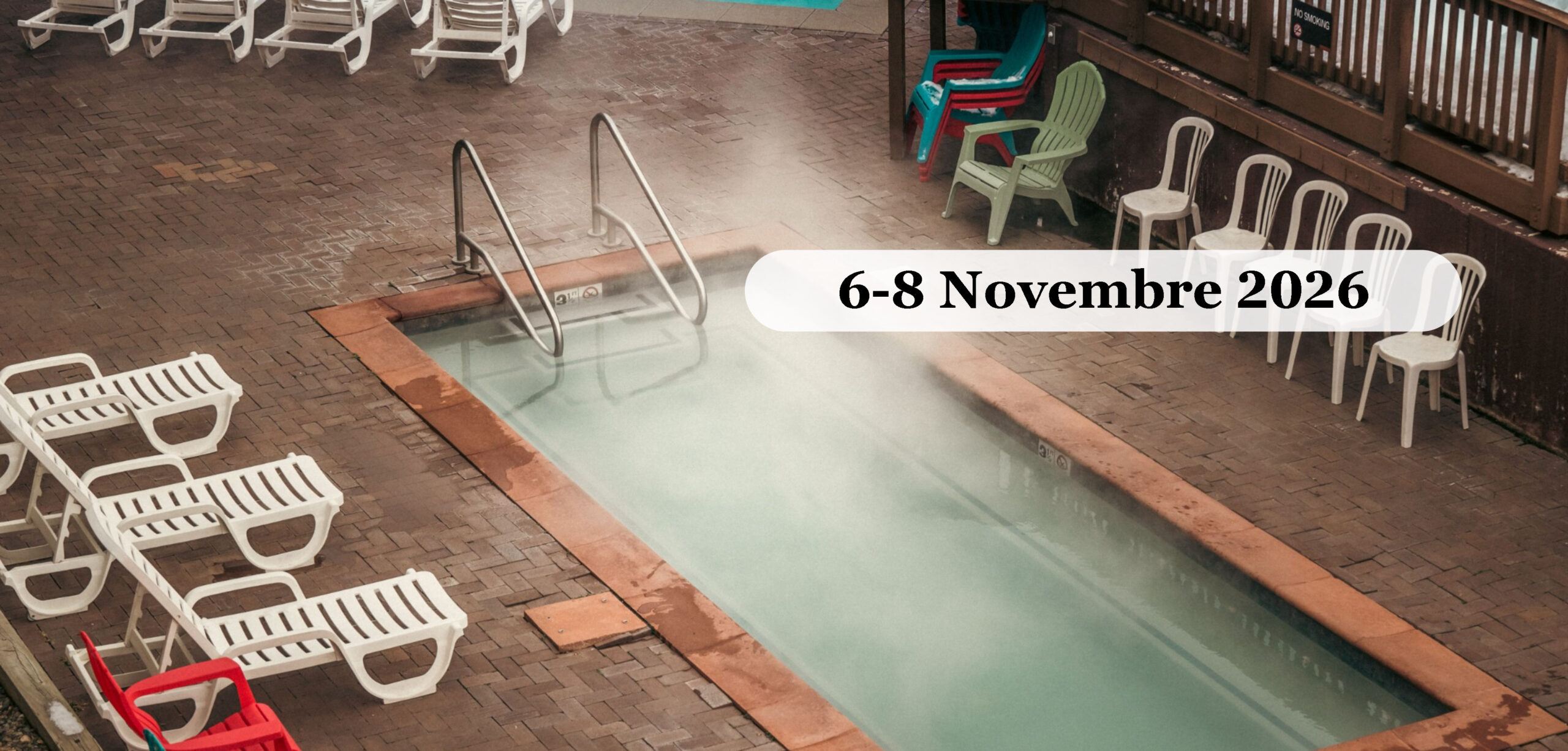 Maxi weekend alle Terme Euganee Novembre 2026 Piscina termale all aperto con lettini