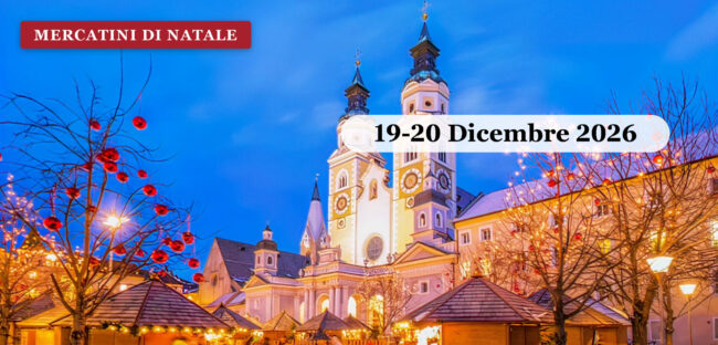 Il mercatino di Natale di Bressanone sotto le torri del Duomo