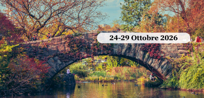 Central Park a New York con i colori dell autunno