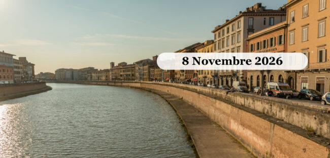 I lungarni di Pisa al tramonto