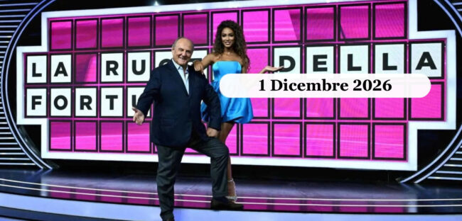 Studio televisivo della Ruota della Fortuna, gita dicembre 2026